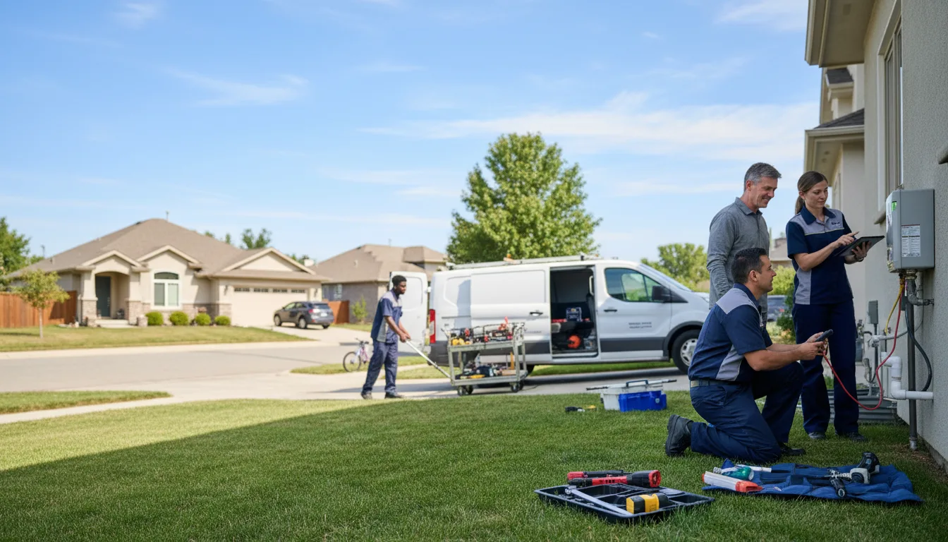 Tankless water heater service in Mineola, TX